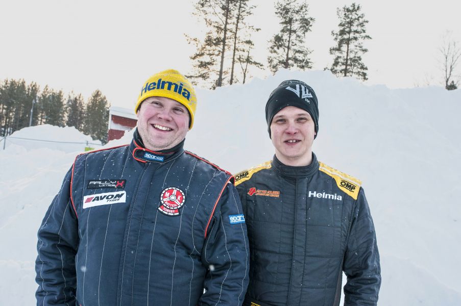 Jonathan Walfridsson och Jimmie Walfridson klara för RallyX Nordic
